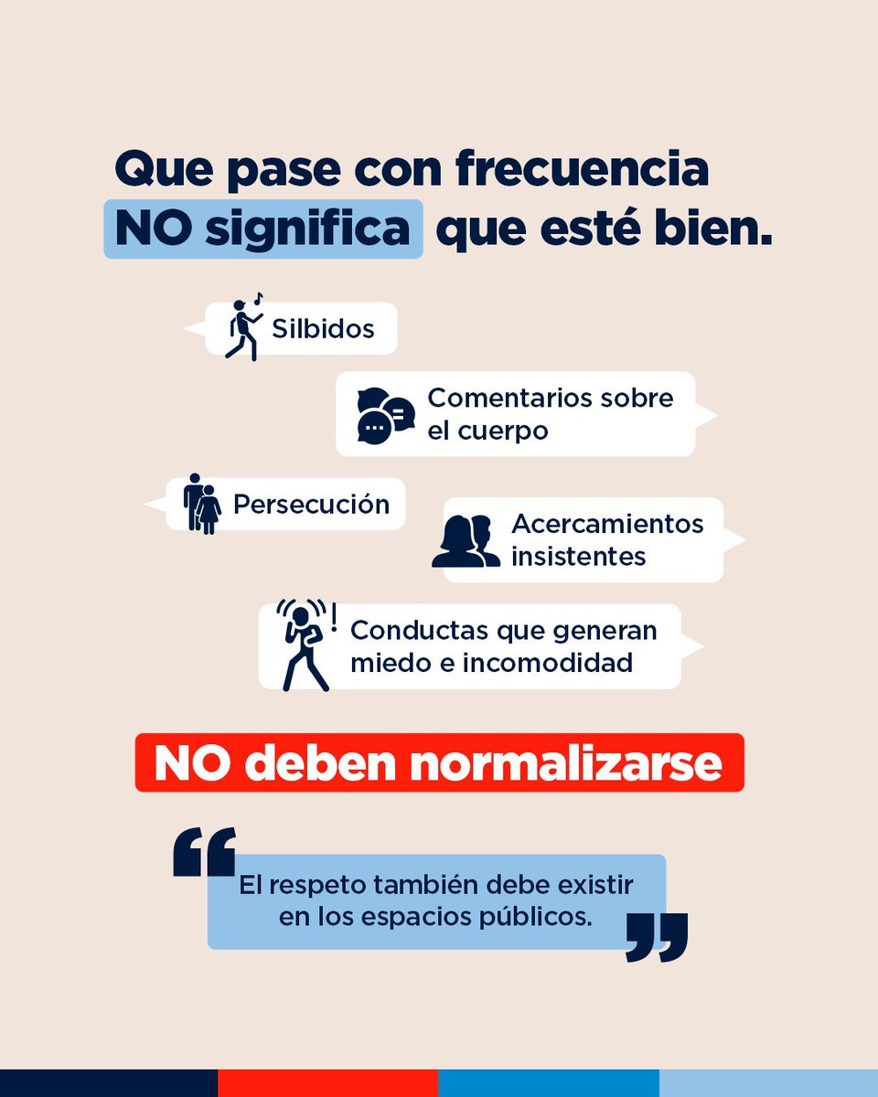 mivedrd's tweet photo. Caminar por la calle no debería generar miedo ni incomodidad.🚶‍♀️

Los silbidos, comentarios inapropiados y acercamientos insistentes no son halagos ni deben normalizarse.

Desde el MIVED, nos sumamos a la campaña Hablemos de Prevención, impulsada por @MMujerRD, promoviendo el respeto y la seguridad en los espacios públicos.💙

#MIVED #MMujer #HablemosDePrevención