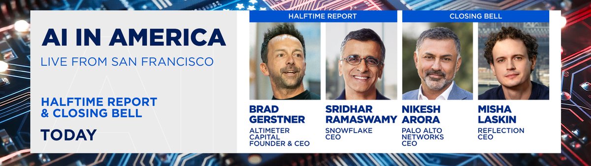 HalftimeReport's tweet photo. We have two special AI in America shows on deck today. Be sure to watch at 12p ET &amp; 3p ET! https://t.co/UmPRx1ZKmE