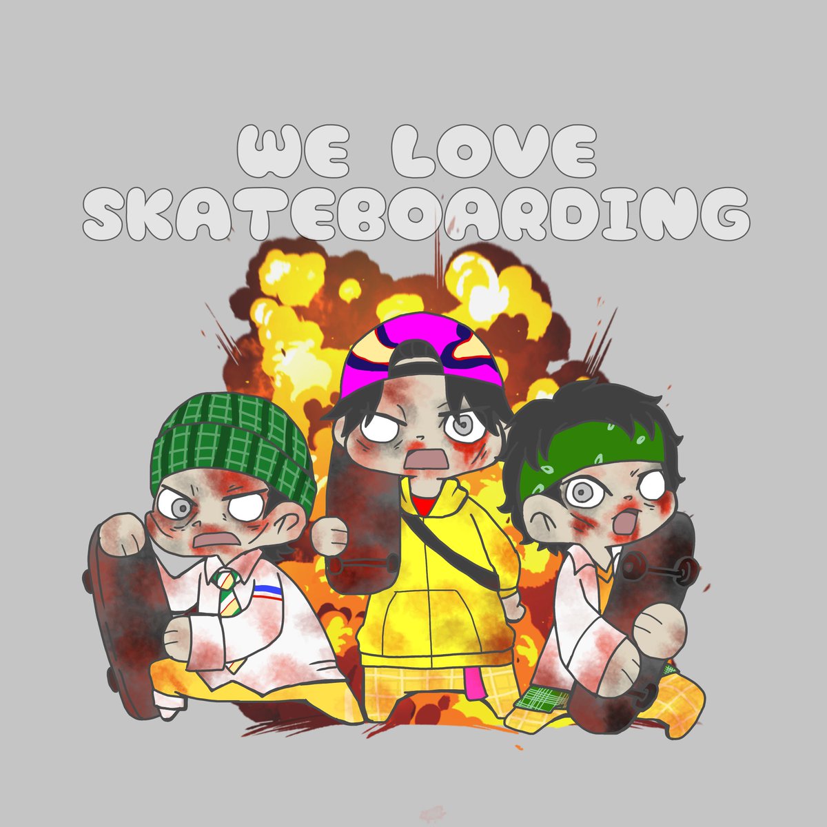 leon_zombie29's tweet photo. 🛹🛹🛹
#ホラナイファンアート https://t.co/OLBSjlHXph