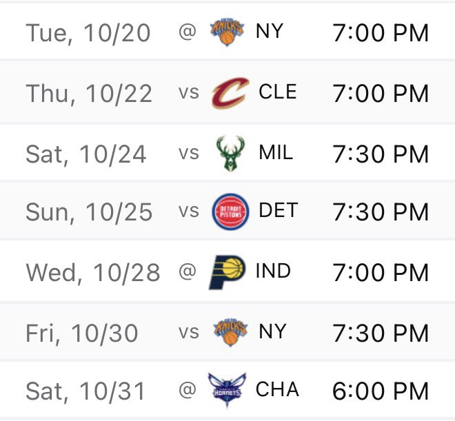 drewstweeter's tweet photo. When the Sixers start 3-4 or 2-5 I can’t wait for the idiotic overreaction by Philly sports radio and LeBron-initiated fans

5/7 against East contenders and 2 back-to-backs in 10 days thank you Mr. Silver https://t.co/REer8LQBN5