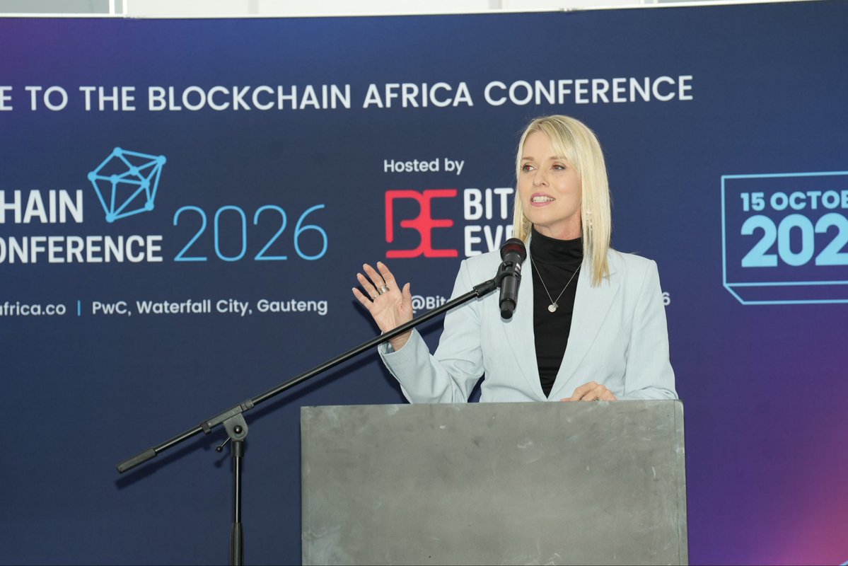 BitcoinEventsCo's tweet photo. Before tokenising everything, are we skipping the interoperability lesson? Chantal Maritz's keynote. #BAC2026 https://t.co/5GWxVl7Tdt