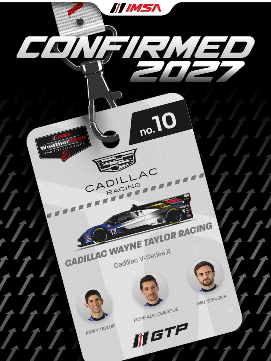 IMSA's tweet photo. 📰: Trio of Cadillac Racing GTP Cars Confirmed for 2027 IMSA Season! 

https://t.co/bgohAuKQ7l https://t.co/7QAaC8OxrS