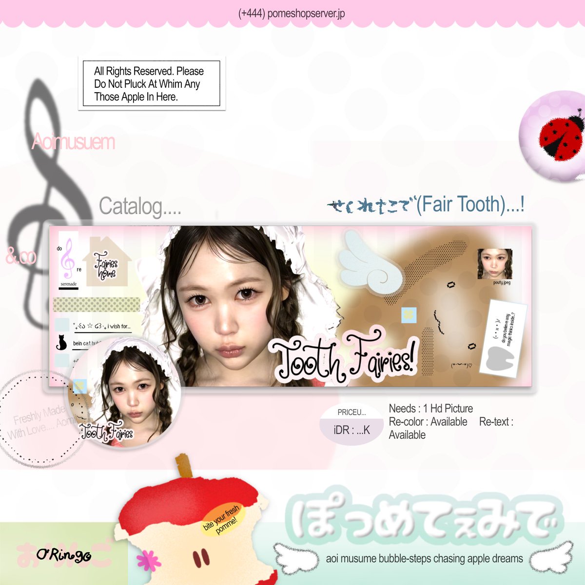 pommemise's tweet photo. 🍎 halooo, little pommeurs! kebun apelku akhirnya punya katalog-katalog baru! setiap dukungan kalian bakal sangat berarti dan highly appreciated! ♡

yuk, bantu kebun kecil ini tumbuh dengan ospek, kalau ada yang kurang aman, feel free to knock my dm, yaa! ♥

[#zonauang] https://t.co/KCw0xAAssi
