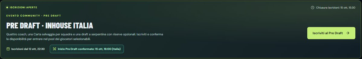 InhouseItalia's tweet photo. Ancora pochi minuti per iscriversi al primo evento⏰

Segui i primi passi di questi nuovi talenti sul nostro Discord:https://t.co/gLKVsDQ2WW oppure sui canali Twitch: https://t.co/aHYXLDYNuV e https://t.co/LsFhJZac1e per il POV HMB🎮

#InhouseItalia #LeagueOfLegends https://t.co/W5QKDLUek6