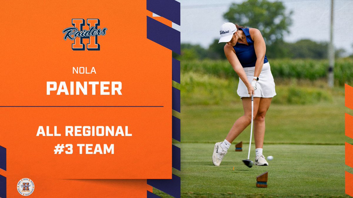 RaiderUpdates's tweet photo. Congratulations to junior Nola Painter for being named to the Girls Golf All Reional #3 Team! https://t.co/uKvfiolJkF