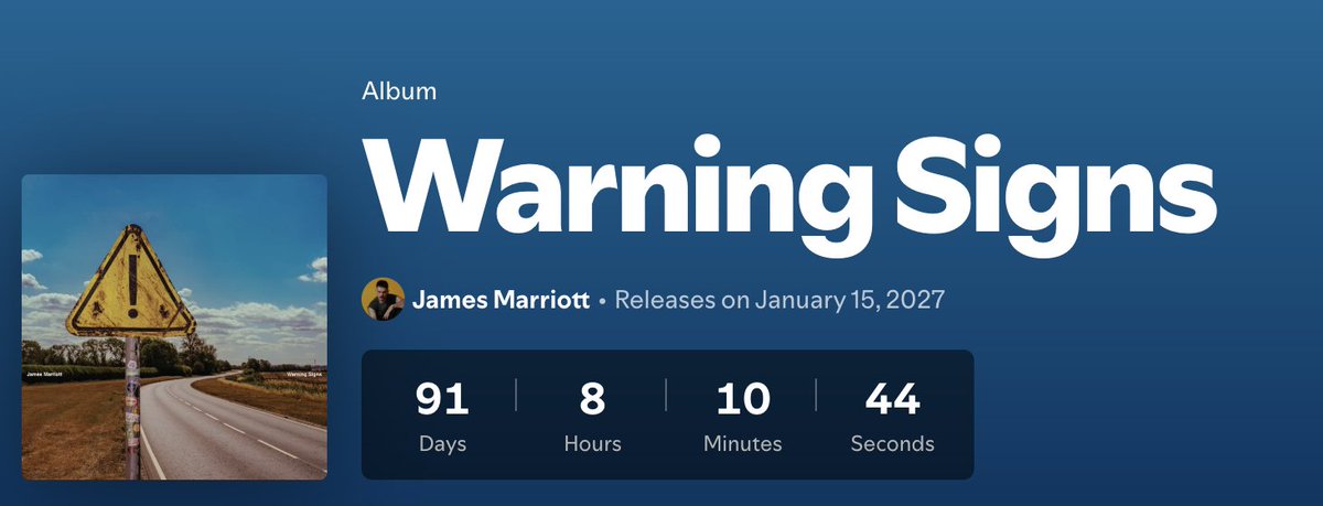 daysuntilws's tweet photo. 91 DAYS UNTIL WARNING SIGNS⚠️ https://t.co/DQpSfzscQW