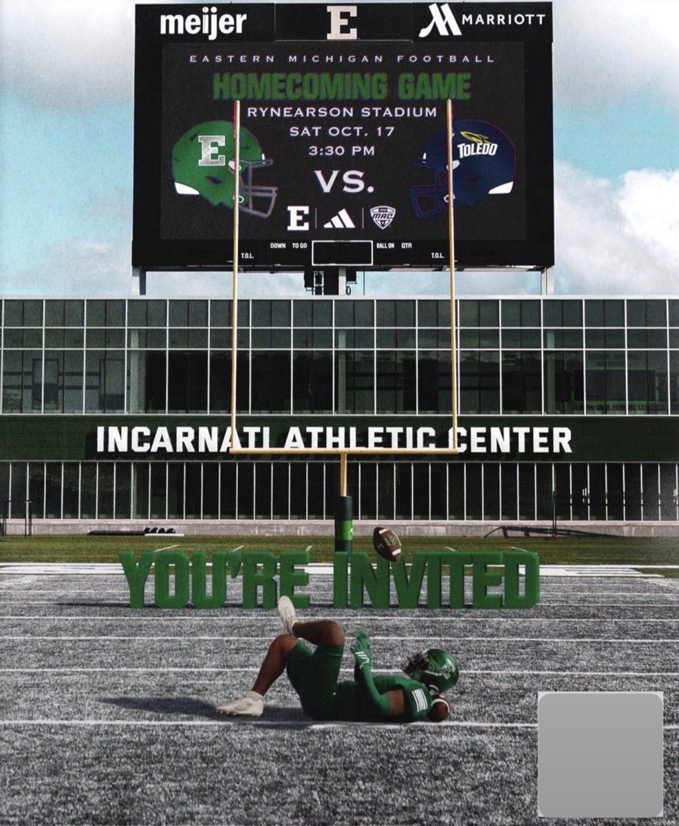 _avian__'s tweet photo. Thank you @EMUFB for the invitation to Homecoming at The Factory this weekend! Excited for the opportunity to visit Eastern Michigan, experience the atmosphere, and learn more about the program! 

@CoachTee34 @AlanHensell @Coach_Creighton @CoachSDugan

@Tomcat_football @CtackettC @J_maineKeyes @PrepRedzoneKY @TRow1987 @CoachDes_ @Mytowntvhd