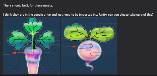 TableKnightEN's tweet photo. my developers are working on some sort of ethereal vegetable https://t.co/lSwrQY0dAA
