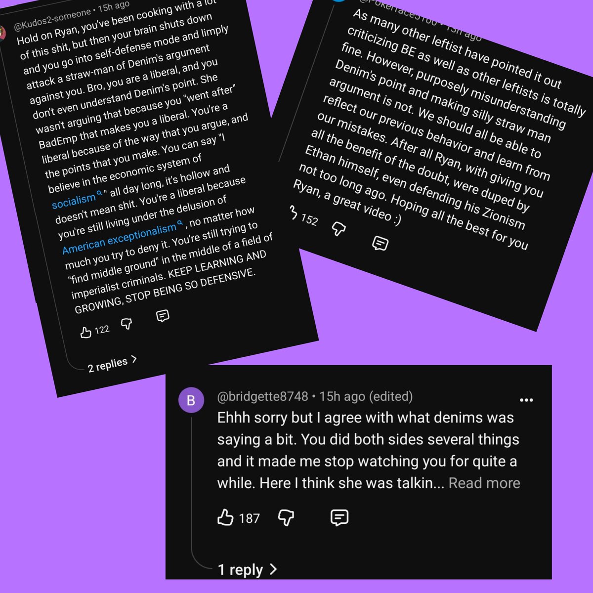 sparklysushiii's tweet photo. @HarleyPlays @ShamooYT And its pretty funny because even the people he's catering towards by making this video are still annoyed with him, pretty much for not being socialist enough and trying to defend himself against denims claim he was a liberal 😅😭 https://t.co/fyeGOxmwxZ
