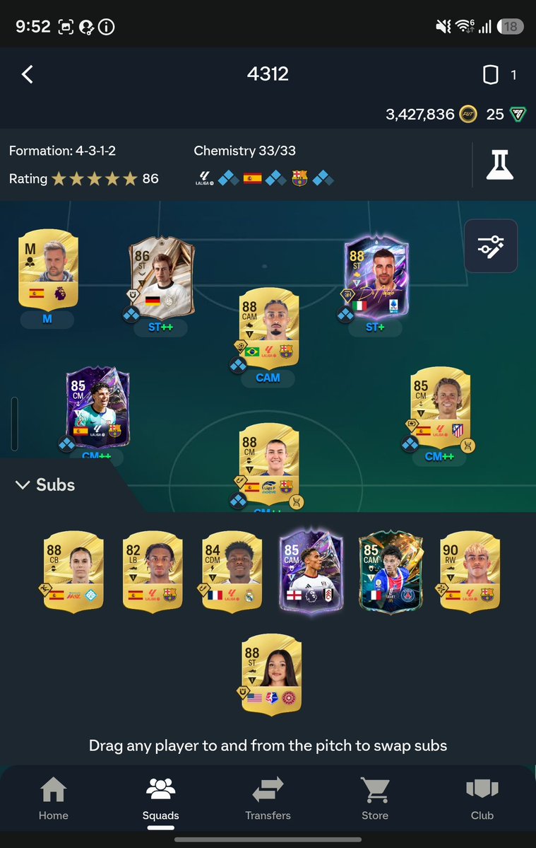 chapsaka19's tweet photo. Selling my FC 27 PC account 🎮
​✅ PC Account
✅ Transfer Market Unlocked (Web App)
🪙 3.7M+ Coins
​DM for price &amp; more info! 📩
​#FC27 #EASFC27 #FUT27 https://t.co/c4tlvYoSaL