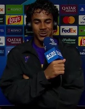 FullTime90X's tweet photo. 🚨🇪🇸 Lamine Yamal on facing PSG next week:

🗣️ “I’m ready. If PSG want a fair fight, I hope they don’t rest Nuno Mendes and their other best players this weekend. 👀🔥

🗣️ We’ll be playing with our best team against Betis and against PSG as well. We’re not going to take any match lightly. 💪🔵🔴

🗣️ Unlike some teams, we don’t have the privilege of winning the league without anyone challenging us for the title. Every game matters for us. 😏🏆