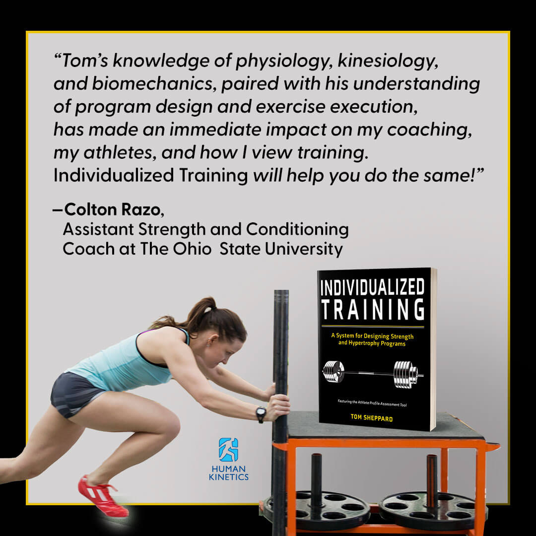 Human_Kinetics's tweet photo. Individualized Training is releasing this November! Individualized Training simplifies program design with straightforward guidance on assessment, programming, and implementation. Pre-order your copy now at Amazon! https://t.co/nhnpl1yALt https://t.co/vNR1tE396r
