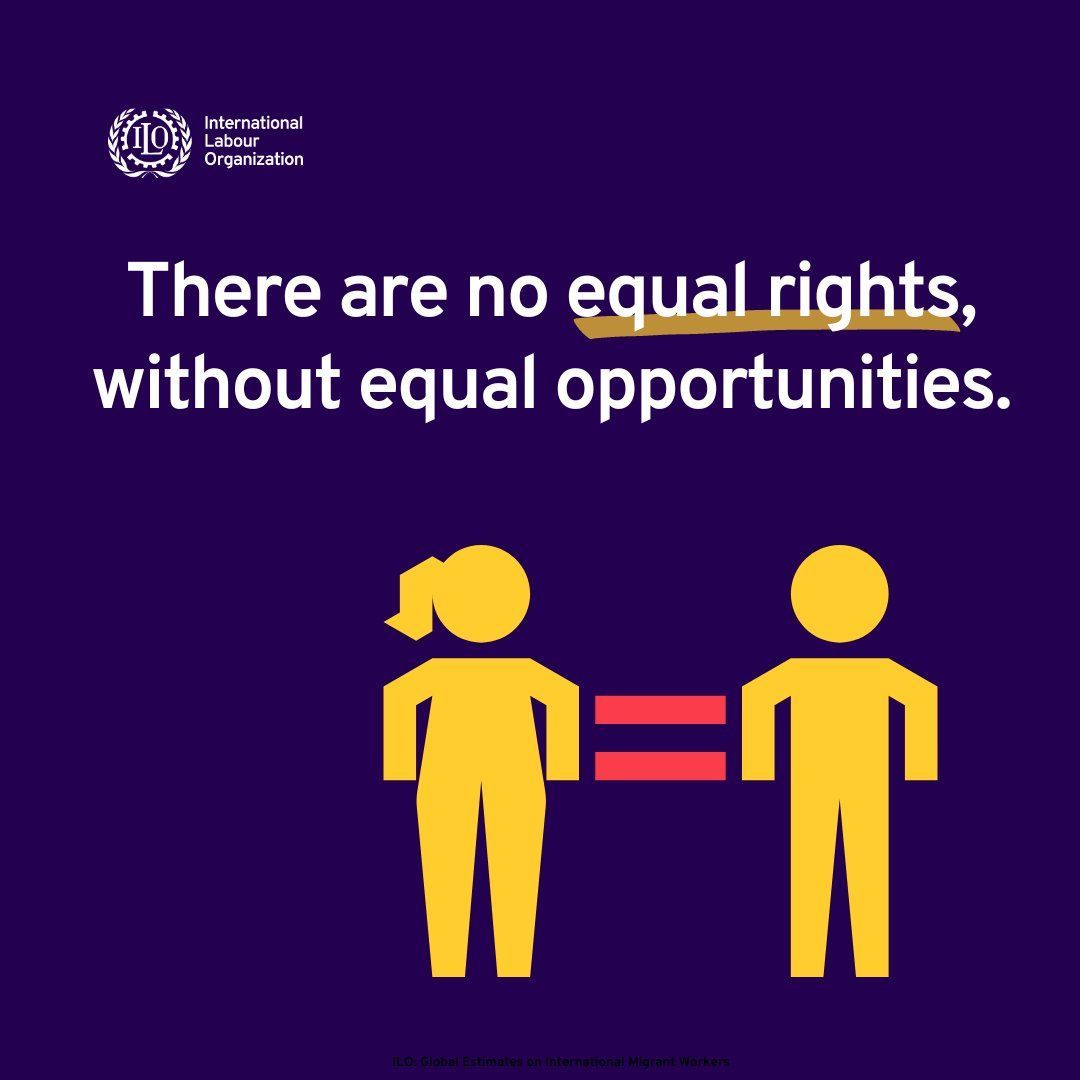 UNGeneva's tweet photo. Despite progress, gender equality at work remains a challenge — from unequal paychecks and gaps in social protection to disparities in employment rates.

@ilo works to close gender gaps in the labour force for a better future for all.
https://t.co/WrQ4TKuy0A https://t.co/aI8CiJY3yX