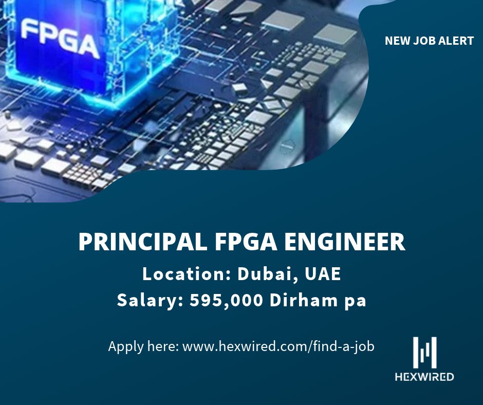 hexwired's tweet photo. 💥NEW JOB ALERT: Principal FPGA Engineer 💥

Position details:
📛 Principal FPGA Engineer
📌 Dubai
💷 595,000 Dirham pa

Apply today ➡️ https://t.co/T1Lti5Yidw

#HexwiredRecruitment #FPGAEngineer #ElectronicJobs #DubaiJobs #HiringNow #TechJob #Recruitment #TechRecruitmentAgency https://t.co/JuogyJbYuf