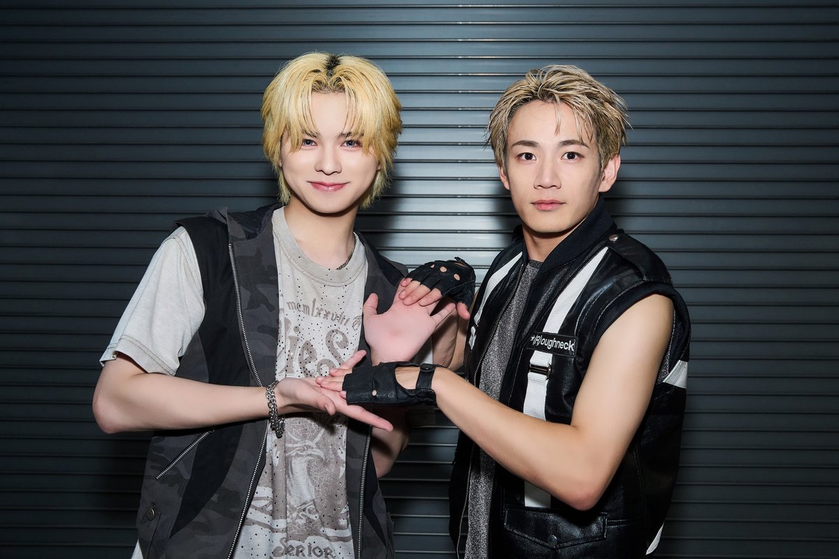 official__INI's tweet photo. [📸] 
#STARフェス

#THERAMPAGE (@therampagefext)
#浦川翔平 (@ura_river_)さんと😎

ありがとうございました！

#INI #松田迅 #JIN https://t.co/iwvi9AhljI