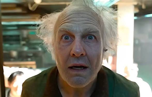 jbillinson's tweet photo. I love the oil rig scene because it doesn’t work. It’s the only time a scene within Fossil Fools is really shot like a movie instead of a play, and the camera moves freely through a four walled set.

But Curtis is now fully bought into Kenny’s story, and perception is reality. https://t.co/MsGVEb931X