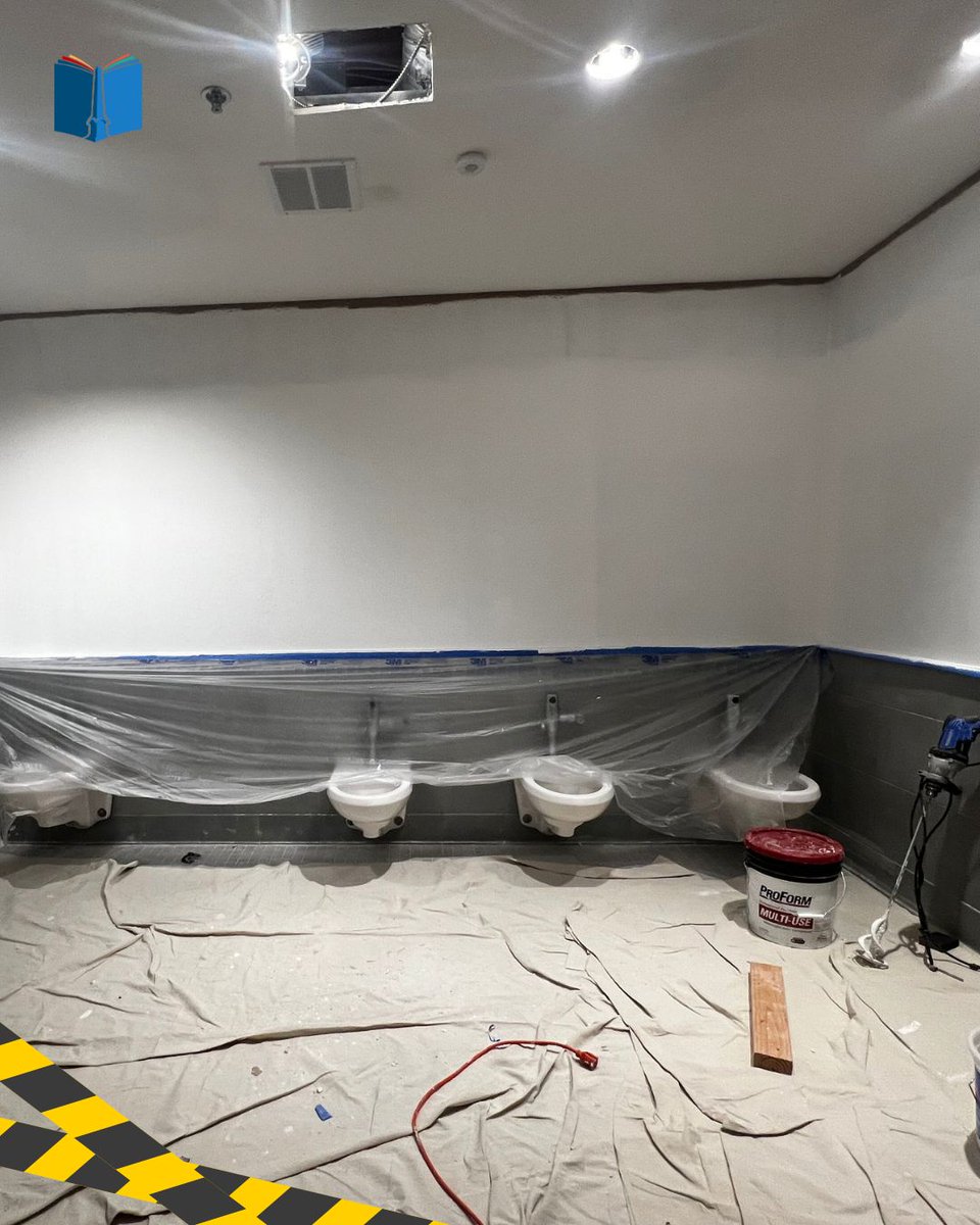 ActonMemLibrary's tweet photo. WE HAVE TOILETS!!!!!! The bathroom remodel is continuing to move forward and we're so excited to have toilets installed! Countertops and sinks will be coming next and we hope to have the new bathrooms open soon! #AML #ActonMA https://t.co/1OE7BoHj4a