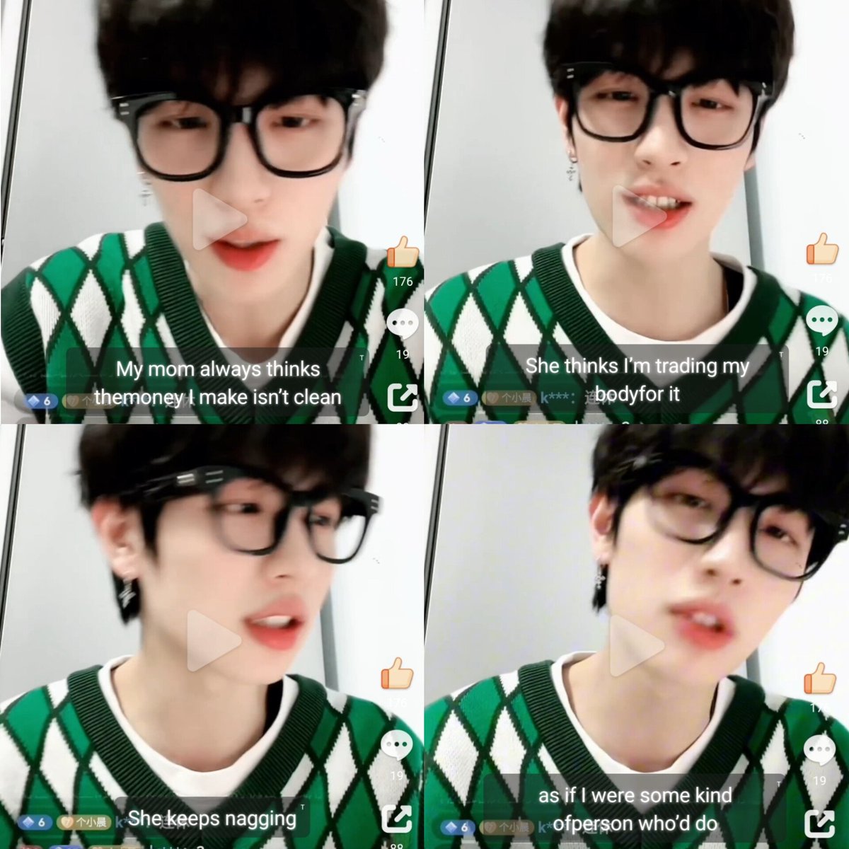 chiisen0125's tweet photo. Ini vid lama jaman² msih jd streamer td ada yg ngeup di weibo, udh di bully soal orientasi,di edit vid dikatain homophobic lah, dikekang keluarga, GONGnya "DI SANGKA JUAL DIRI" donk sama emaknya sendiri astaga 😭 https://t.co/GOtjdJquIc