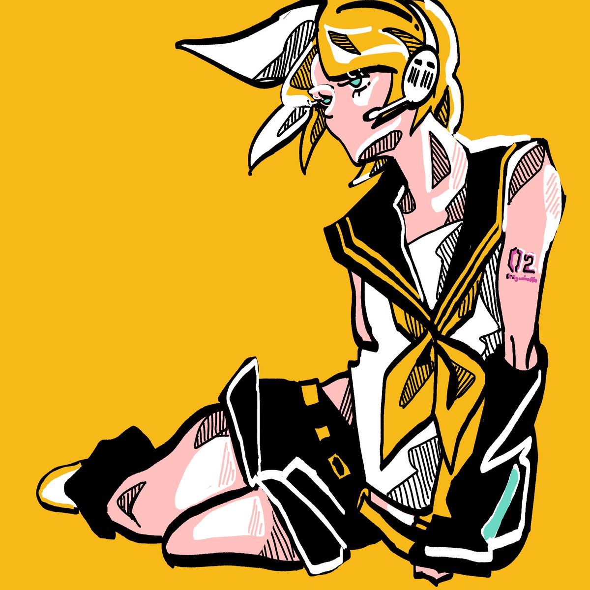 Yashirometro's tweet photo. 鏡音リン https://t.co/QB4syzQmPe