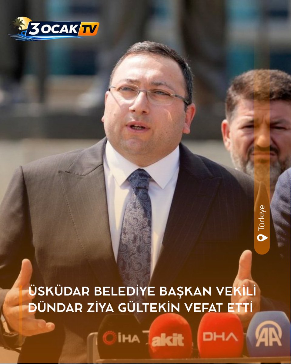 3ocaktv's tweet photo. Düzce’de geçirdiği trafik kazası sonucu hayatını kaybeden Üsküdar Belediye Başkan Vekili Sayın Dündar Ziya Gültekin’e Allah’tan rahmet; ailesine, sevenlerine ve Üsküdar Belediyesi camiasına başsağlığı diliyoruz. 🖤

Mekânı cennet olsun.

#Üsküdar #Başsağlığı #Sondakika https://t.co/mcOnOOdrDB