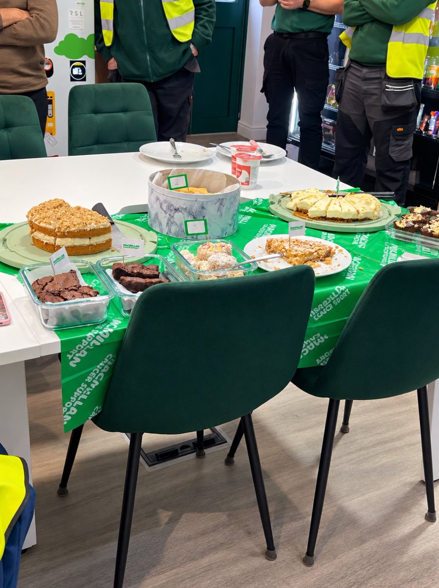 RefreshmentSys's tweet photo. There was some serious competition at Head Office today as the team put their baking skills to the test for our Macmillan Coffee Morning!

🏆 Taking the top spot was Kevin, who made an incredible Balmforth & Co, Coffee & Walnut Cake using Blend 7, as well as a Sicilian Lemon Cheesecake.

A very close second was Steve May with his Lemon Drizzle Cake – and we can confirm, it tasted every bit as good as it looked!

We were also treated to Jill’s brownies, Zoe’s Mary Berry Bakewell Tart, plus a brilliant assortment of cupcakes and nibbles from Marie.

Safe to say, far too much cake was eaten… but all in a very good cause! 💚

A huge thank you to everyone who baked, brought something along and donated to support Macmillan Cancer Support.

#MacmillanCoffeeMorning #MacmillanCancerSupport #RSL #TeamRSL #CoffeeAndCake #Fundraising