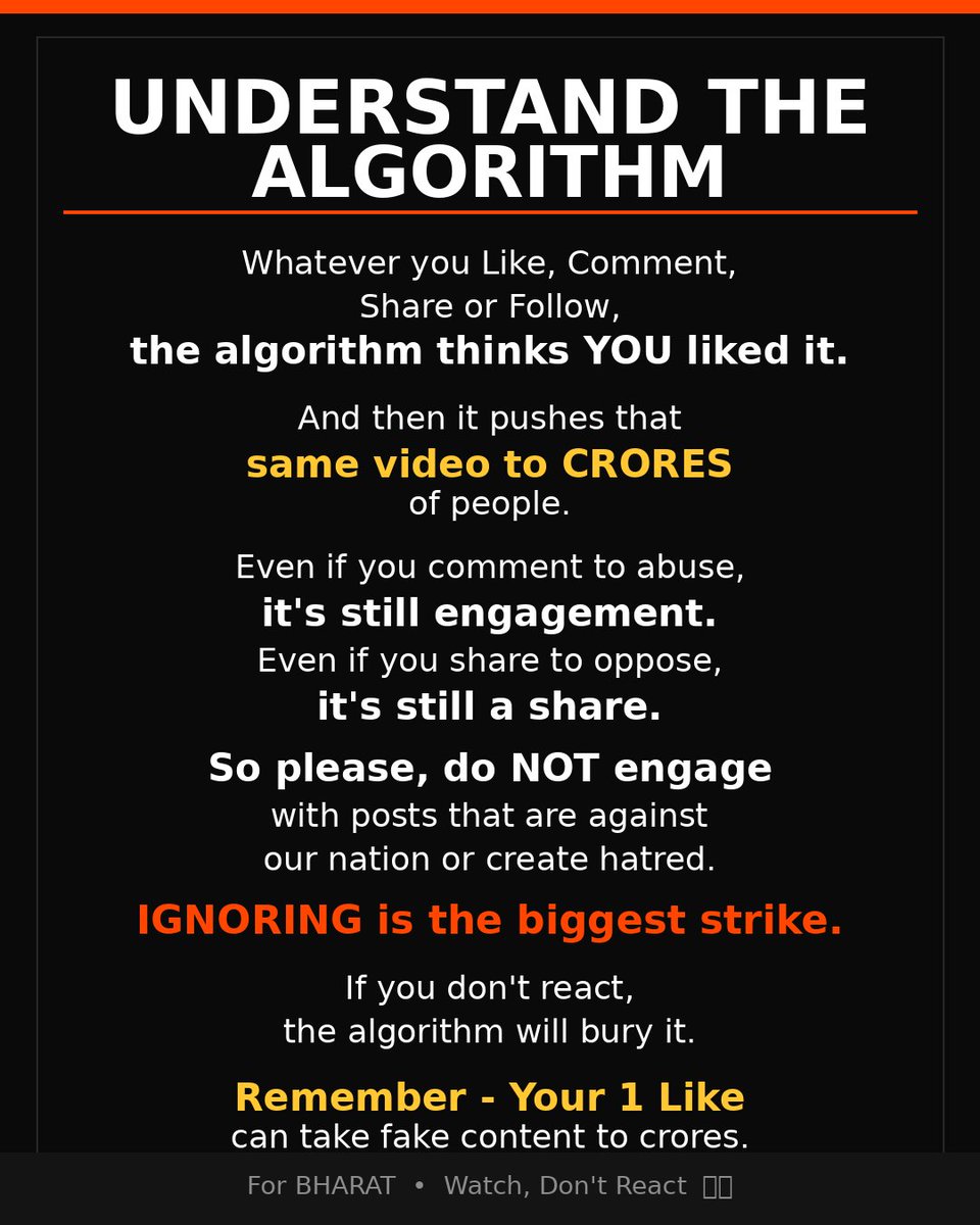 VijayCM999's tweet photo. Nation First  #SocialMediaAwareness #WatchDontReact https://t.co/zSNirHP0Nr