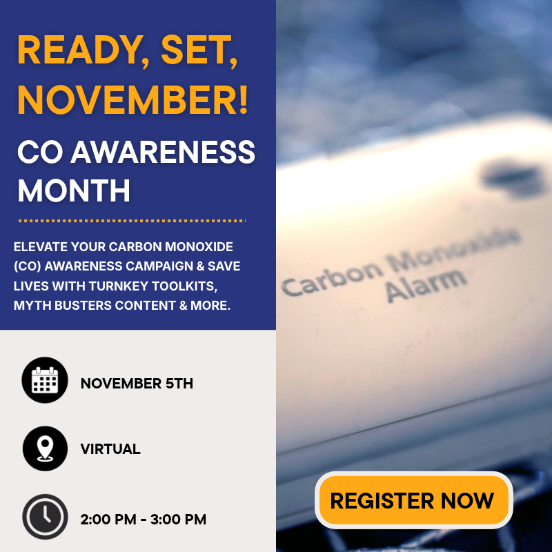 VaFirePrograms's tweet photo. CO Awareness Month is coming up in November. A one-hour collaborative session on Carbon Monoxide Awareness will be held on November 5 from 2-3 p.m.

Register for the webinar here: https://t.co/GPlx6wwRqC https://t.co/kCPr50buoc