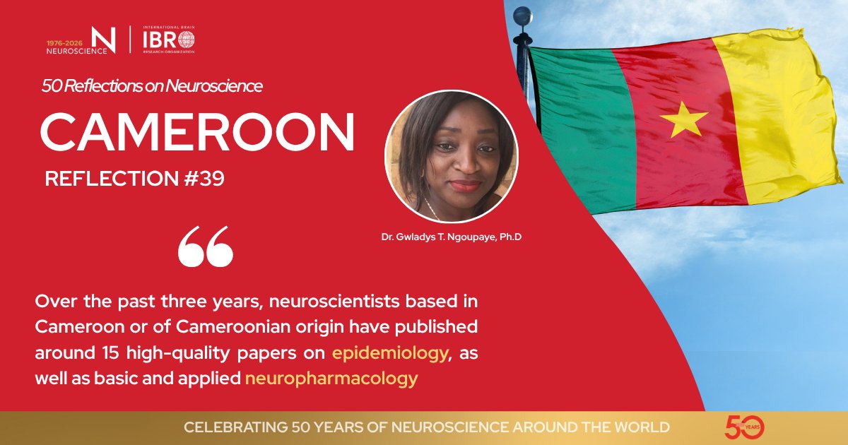 IBROjournals's tweet photo. 🧠 How has #neuroscience evolved in Cameroon?

In Reflection #39 of the #50Neuroscience series, Dr. @TemkouGwladys traces three decades of progress, from epilepsy and stroke research to a growing, multidisciplinary neuroscience community.

🔗 Read more: https://t.co/uBxpM51bIM https://t.co/a6zzuHUmWJ