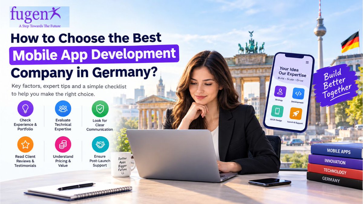 Saipriyareddii's tweet photo. How to Choose the Best Mobile App Development Company in Germany? 
Discover key factors to choose the best company and turn your app idea into reality with FugenX!

📞 +1-571-723-0339 |📧 info@fugenx.com
🌐 https://t.co/6EHclsjUia
#MobileAppDevelopment #AppDevelopment #Germany https://t.co/YmOy2tFM0N