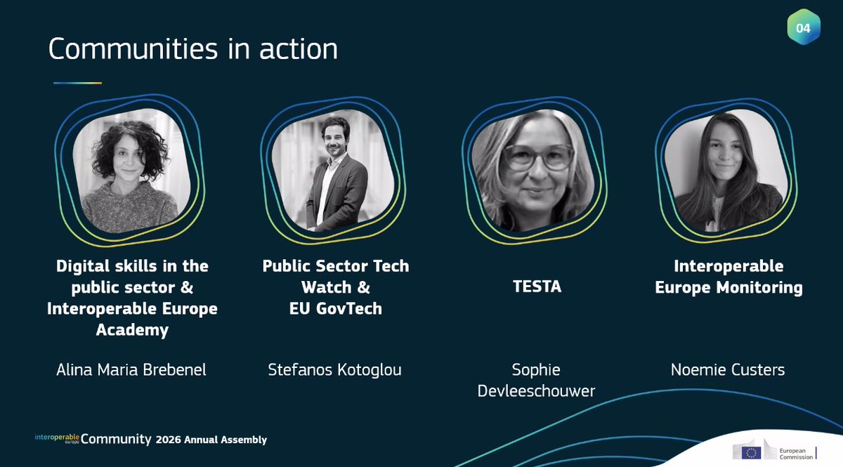 InteroperableEU's tweet photo. How can Interoperable Europe Community help public admins work better together?

Roundtable during #IOPEUCommunityAnnualAssembly2026 explored how sharing expertise &amp; reusing existing solutions can improve digital public services across 🇪🇺.

🔴Follow live👉https://t.co/VazoVEWekd https://t.co/2gvQ5jITc0