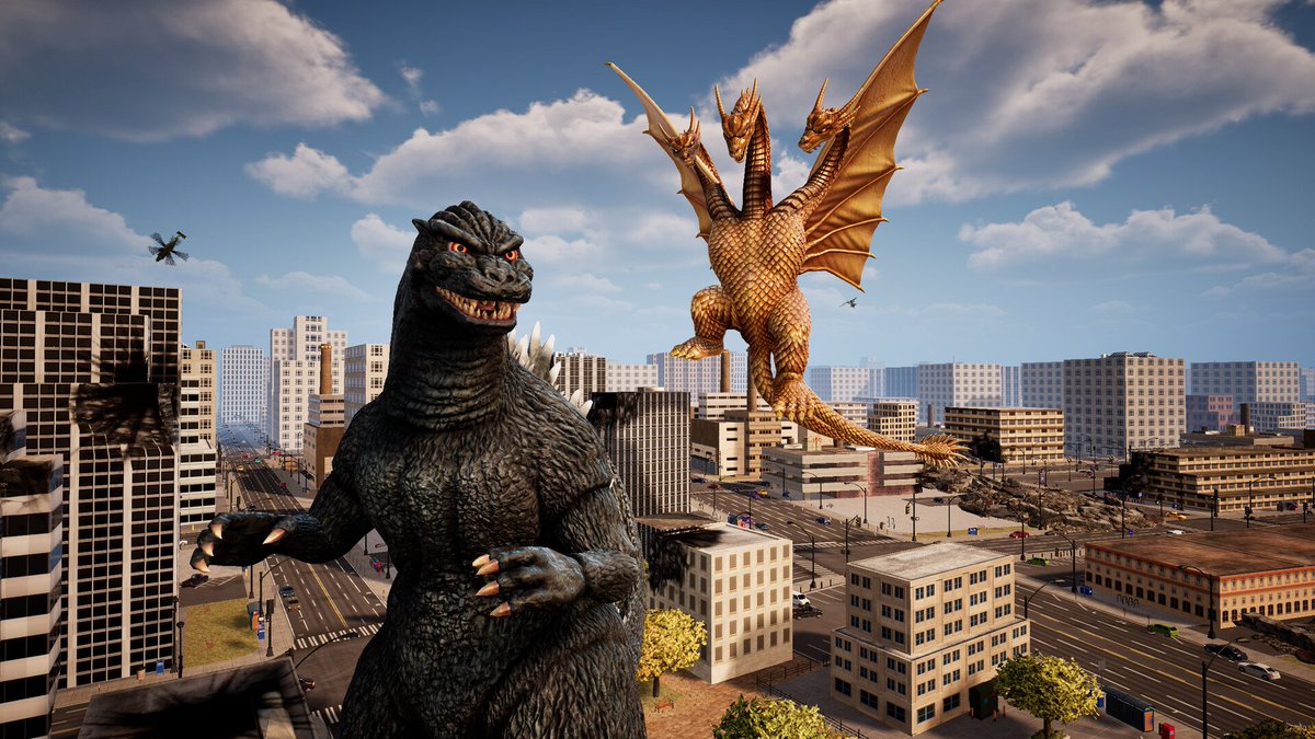 Wario64's tweet photo. Godzilla: Destroy All Monsters Melee Remastered Demo up on Steam https://t.co/jKxOu23Cuv https://t.co/pTkJ7PdIEY