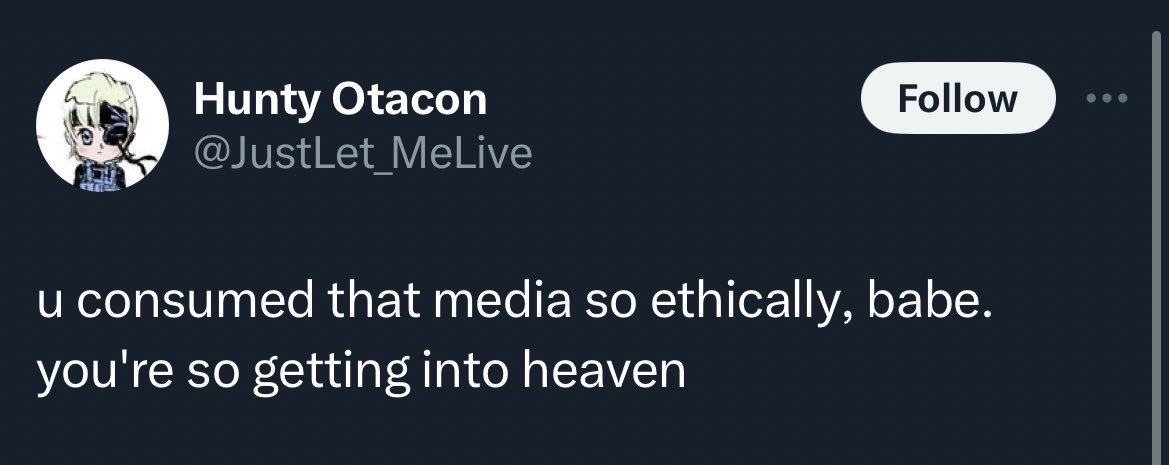 purplelights61's tweet photo. @darth_sedai Found this on twitter I think it fits for them. Enough of usless activism in fandom do it for real life come on.
I'm tired boss let me enjoy my pixels in peace 😭 https://t.co/T1dE7QjLvp
