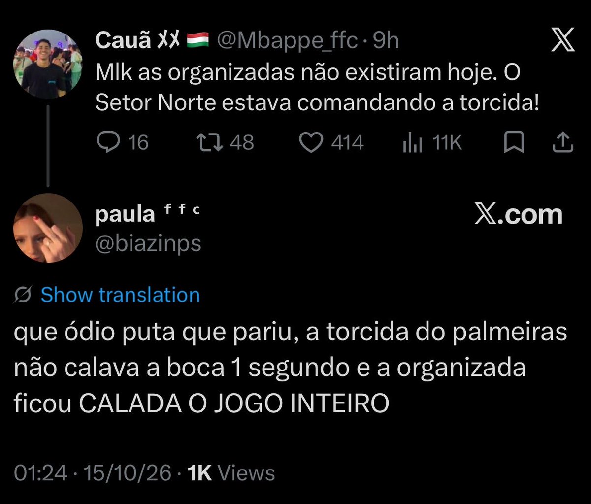 ragacosep's tweet photo. Toda torcida é melhor que a do Palmeiras até precisar realmente ser. https://t.co/L89oDNU7rc