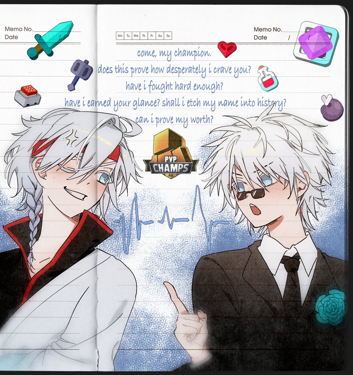 ArloKCN18's tweet photo. "Damn, who knows. Maybe winning is just a habit I can't break, so I keep chasing it."

My CMS . Good luck to both of them in their upcoming matches.🥹

#swightfanart  #coldifanart https://t.co/SozWod6yOe