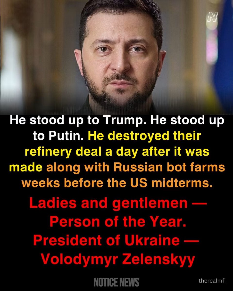 LakotaMan1's tweet photo. Ukraine gets a real man, a real leader for president. And we’re stuck with a physically/mentally dilapidated geriatric piece of orange donkey shit. 

Glory to Ukraine 🇺🇦 https://t.co/tWxxeKQA7u