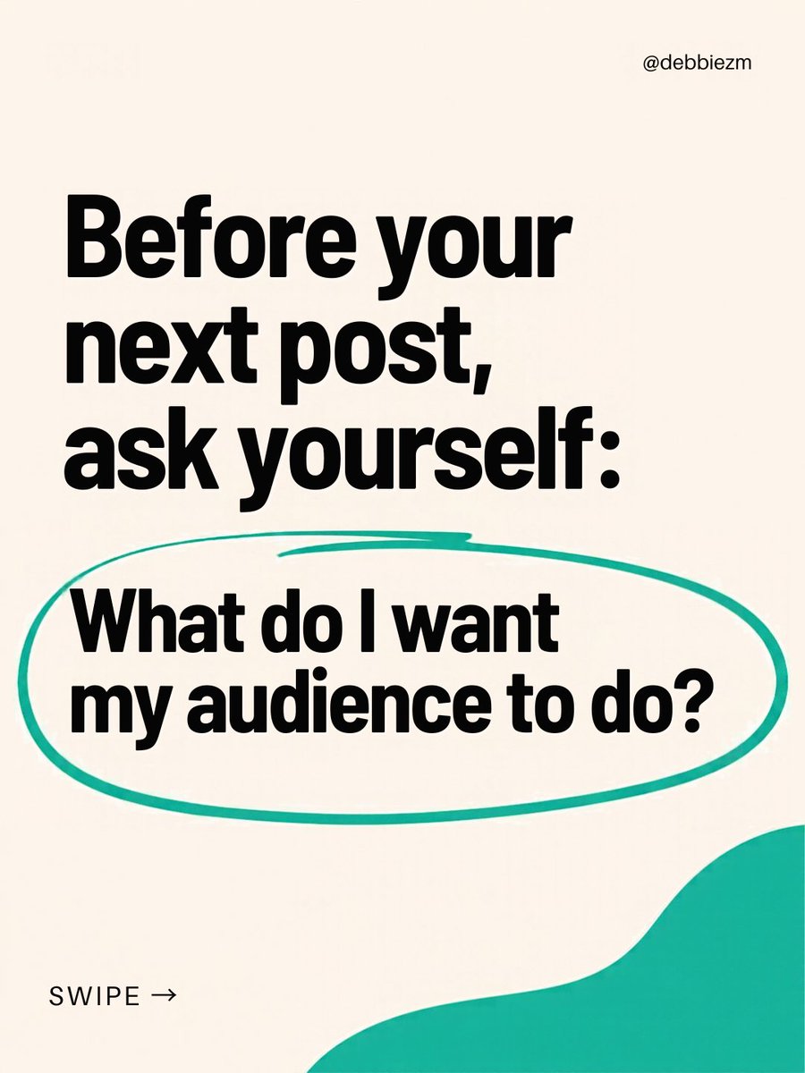 debbbiezm's tweet photo. Posting every day doesn’t guarantee business growth.

Your content needs a purpose, a clear message, and a strategy.

Before your next post, ask: what do I want my audience to do?

Strategy first. Content second. Growth follows.

#ContentStrategy https://t.co/DR2IRfAbwT
