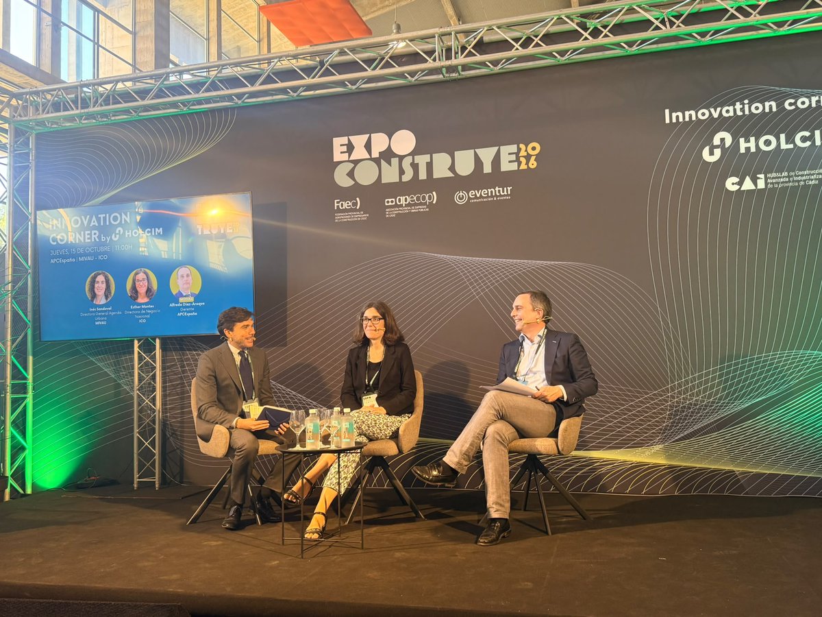 ICOgob's tweet photo. 🗣️ Esther Montes, directora general de Negocio Nacional del @ICOgob, participa en la mesa @APCEprensa  | @viviendagob - ICO celebrada en el marco de #Expoconstruye 

🏡 Destaca el papel del ICO para impulsar la construcción y ampliación del parque de vivienda en régimen de alquiler asequible en España

Pone en valor el fondo #EspañaCrece, una iniciativa de inversión público-privada que impulsa ámbitos estratégicos como la vivienda asequible, la regeneración urbana y la sostenibilidad

Gracias a todos los asistentes 👏