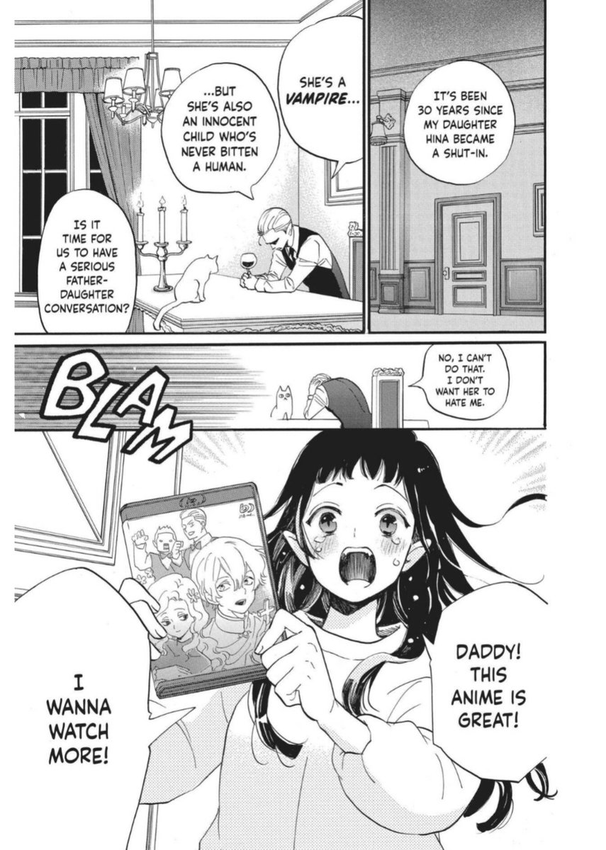 rxxluvz's tweet photo. reminder that "otaku vampire's love bite" is licensed in english so you can support it before the anime gets officially announced

it's a great manga for young girls who are passionate about their hobbies, they'll especially relate with hina for being an otaku https://t.co/zvXQwnEhBa