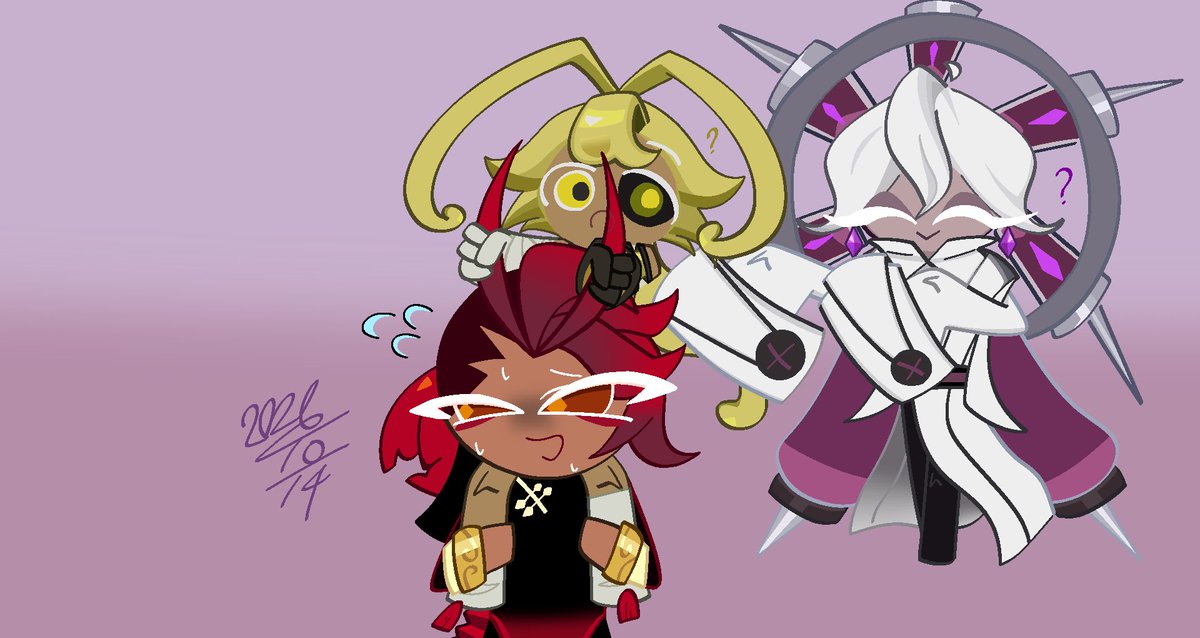 Happ722's tweet photo. 触覚？で遊ぶ2人を見てみたい
（🦞は勘弁だと思うけど）

#cookierun https://t.co/B0SVvXpGUt