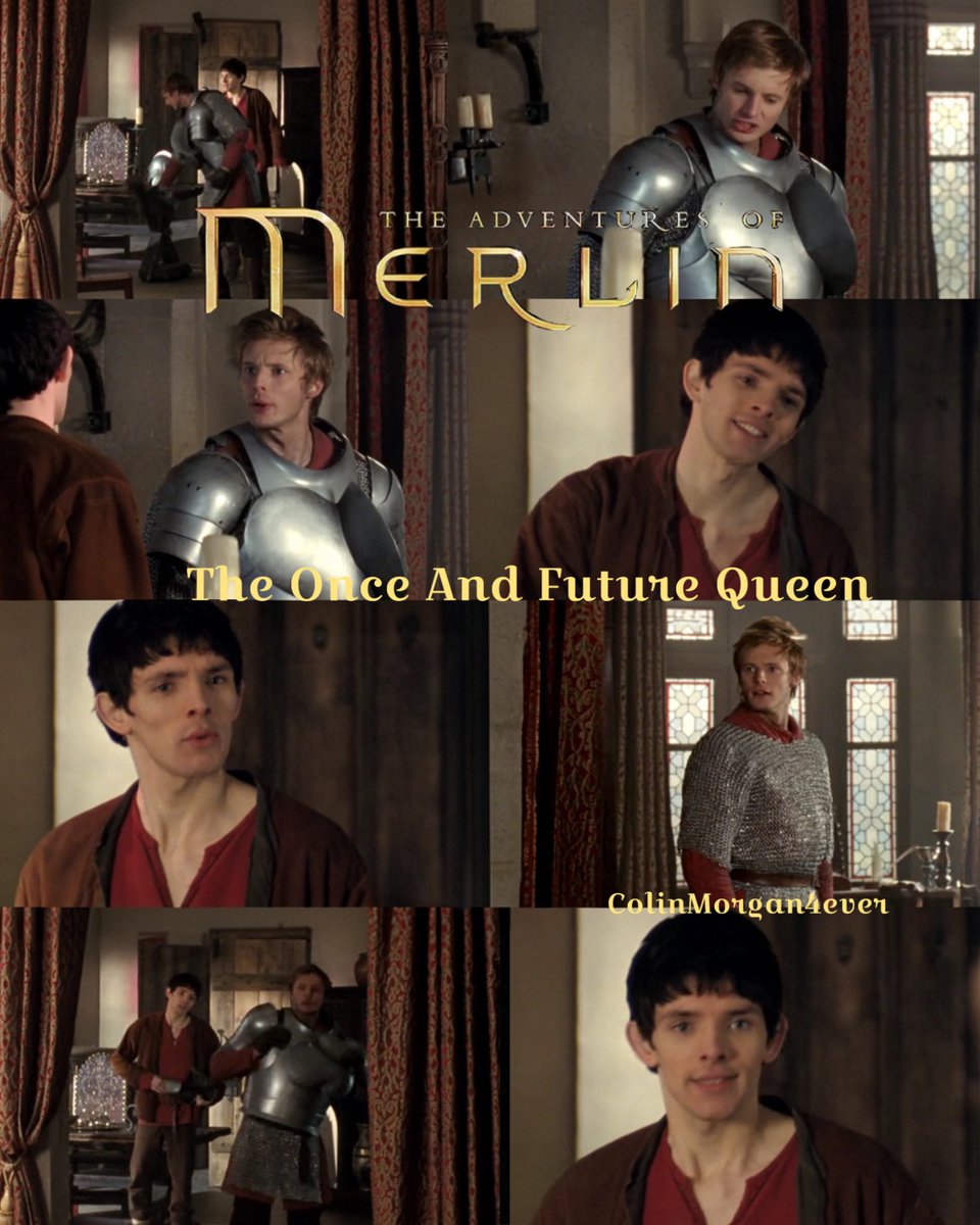 CMagnumfan's tweet photo. #posterdesign from every episode of #MerlinTvSeries now with 4/43 season 2 episode 2 #TheOnceAndFutureQueen aired on the 26th September 2009. #Arthur is still annoyed even with #Merlin that everyone treats him differently because he is a Prince. #MerlinBBC #MissingMerlin #ColinMorgan #BradleyJames