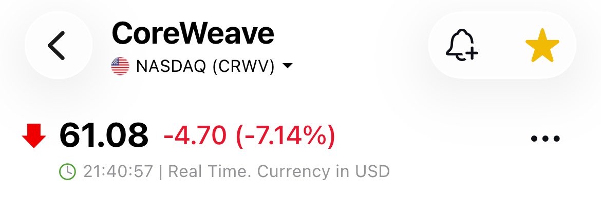 DarioCpx's tweet photo. Jensen Huang is running out of time to drop another big bag of cash in the direction of $CRWV and keep it in business a little longer in the hope a miracle strikes it and turns a cash incinerator business into a money printer https://t.co/ttiFrHdrk0