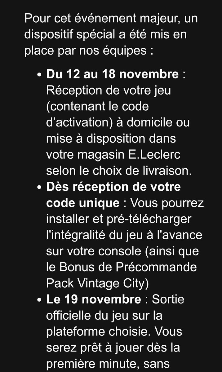 ROG_JV's tweet photo. Leclerc m'a envoyé ça à  propos de ma preco de GTA 6 !

Faites bien attention à vos mails et à votre compte que l'argent soit dessus de dispo.

Tiens le trailer 3 de GTA6 par la même occasion comme par hasard.
https://t.co/2NwRLROnLB…

@JulienChieze https://t.co/BKHbpmyQ02