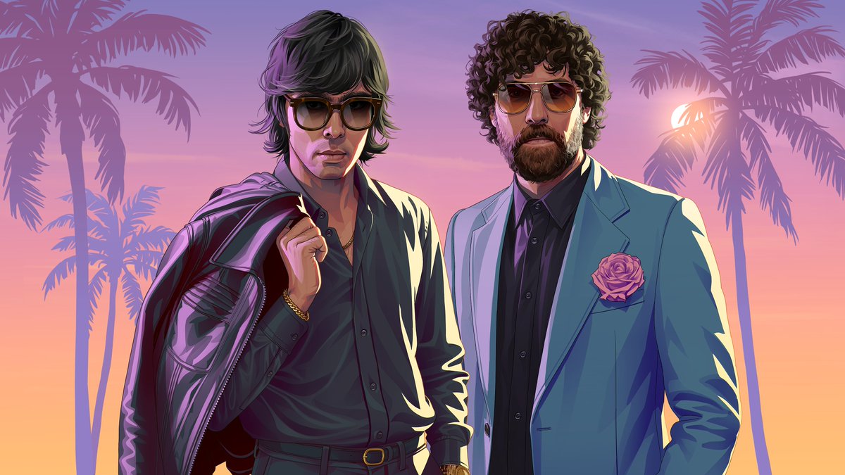 Kurrco's tweet photo. Official GTA VI artwork of Justice 🎮 https://t.co/ESCizTg8Cm