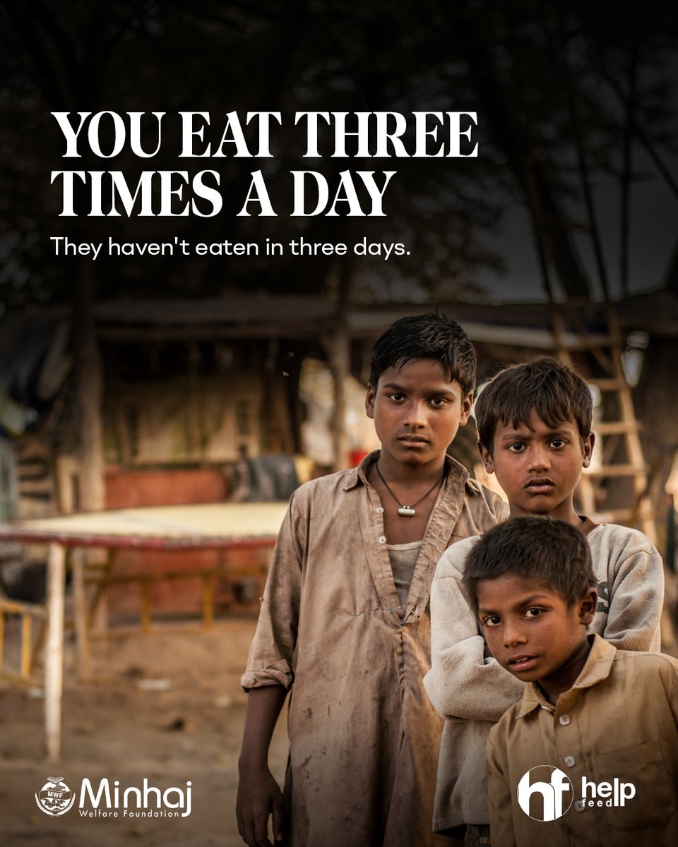 minhajwelfare's tweet photo. 💔 While we enjoy our meals, many families go hungry.

🍲 Your support can bring food and hope to those in need.

💰 Donate to feed the needy.

🔗 https://t.co/EvR0AxF1a5

#MWF #HelpFeed #ZeroHunger #FoodRationPacks https://t.co/49p4lZny40