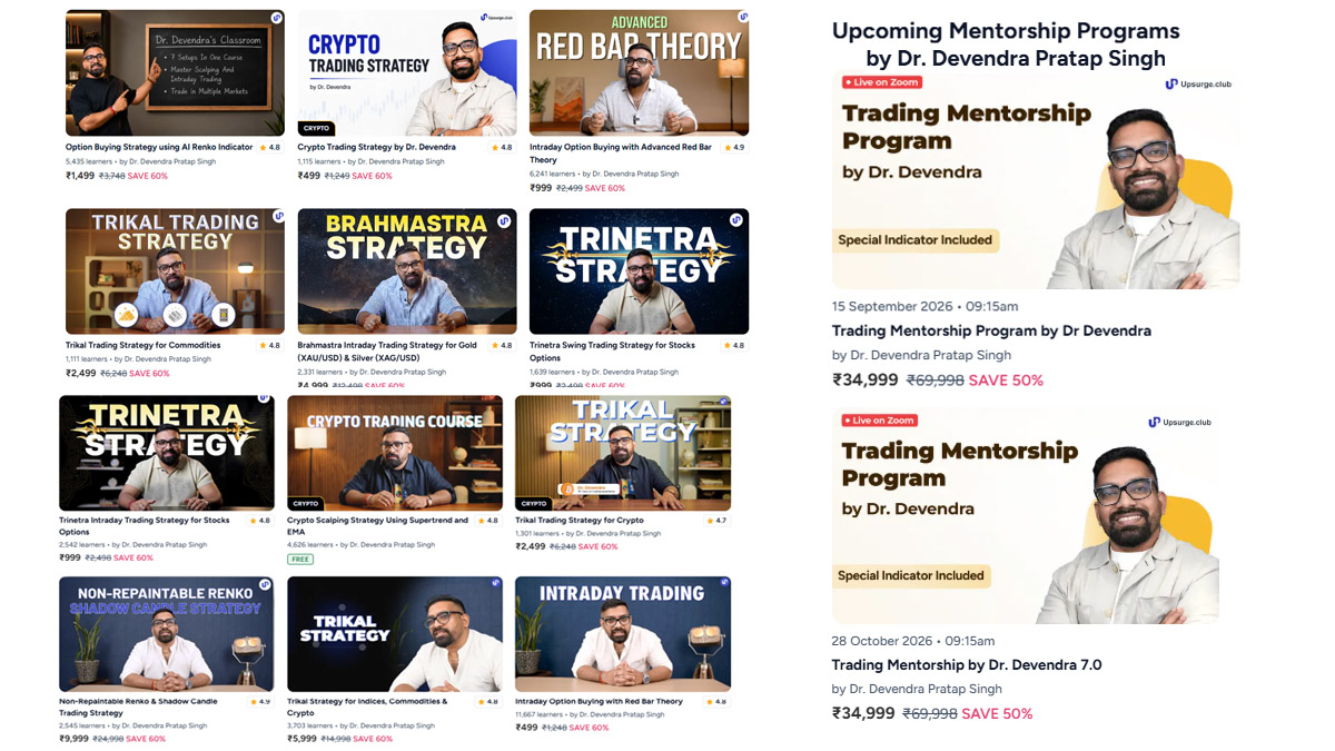 AbhiPX's tweet photo. Ek Trader hain Dr. Devendra…

Pehle hi 12 courses launch kar chuke hain. Ab jo log 12 courses karne ke baad bhi nahi seekh paaye, unke liye Matra ₹35,000 ke 2 naye courses la rahe hain… saath mein ek Special Indicator bhi! 🤯

Indicator lete hi Khata Khat paisa banega...har trade profit mein… loss ka toh koi scene hi nahi! 

Mujhe lagta hai Devendra ji ne hi Warren Buffett ke chacha ke fufa k nanad ke ladke ko bhi training di hai! 🫡

Bas ek sawaal hai… 🤔

Jo 12 courses mein nahi sikha paaye, woh aisa kya naya sikha rahe hain ki ab 2 aur courses launch karne pad rahe hain?

Kisi ko pata ho toh zaroor bataye! 👇

#Trading #TradingCourses #TraderLife