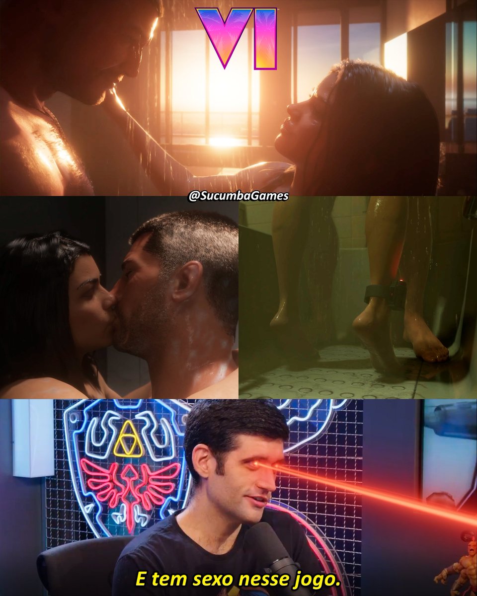 SucumbaGames's tweet photo. O novo trailer de GTA 6 mostra 3 cenas diferentes de sexo no chuveiro.

Terá muito sexo nesse jogo. https://t.co/SrSmx5y1yf