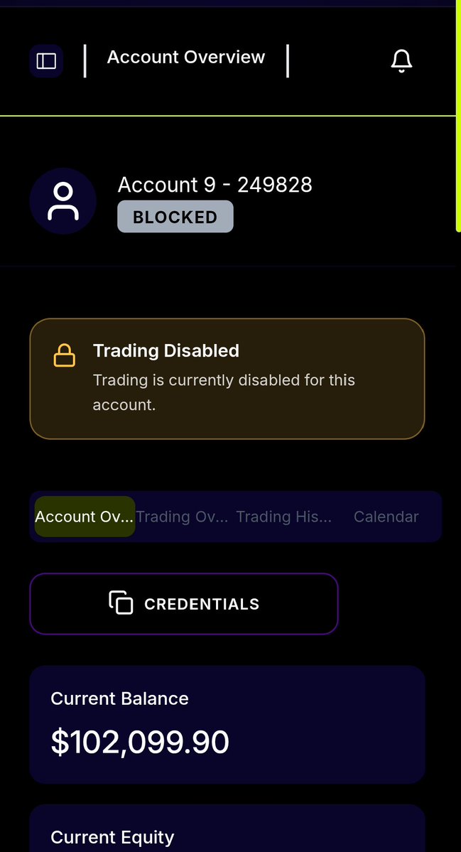 shirazshazz's tweet photo. How can you ban a trader based on one side of the story without hearing their explanation?

I’m asking for a fair review,not special treatment. Please traders, help me raise my voice and get this issue noticed🙏 @fundedsquad #FundedSquad #PropFirm @PropFirmsScams @proptraderSPT https://t.co/vEnUoNVtyj