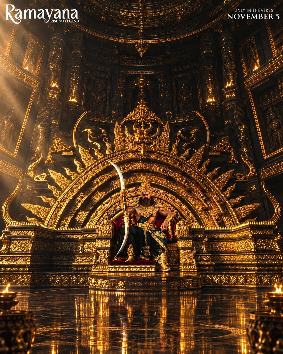 LALITMEENA1823's tweet photo. THE KING OF LANKA. THE AURA OF AN EMPEROR. 👑🔥

YASH AS RAVANA — BUILT DIFFERENT. 🥶⚔️

#Ramayana @TheNameIsYash https://t.co/p8bP1rsUOK