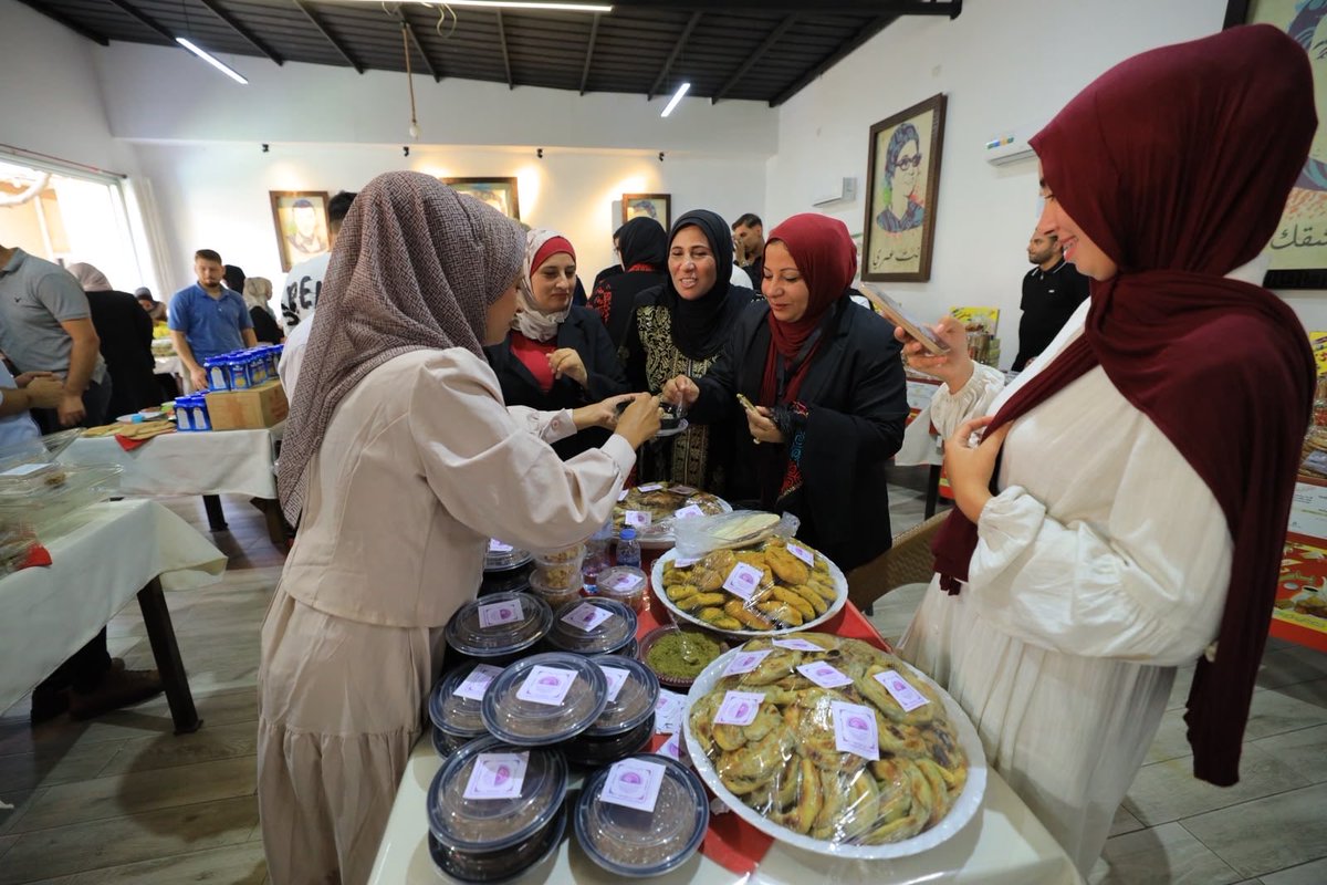 UNDPPalestinian's tweet photo. On the International Day of #RuralWomen, @UNDP, with the Democracy and Workers’ Rights Center (DWRC), organized an exhibition in #Gaza showcasing locally produced food, handicrafts, embroidery, agricultural products, clothing and accessories from 30 women and young entrepreneurs.

Beyond showcasing their products, the exhibition provided an opportunity to highlight local skills, entrepreneurship and the importance of sustaining livelihoods amid Gaza’s severe economic challenges.

The initiative is part of broader efforts to strengthen the capacities of 120 women and young people, support small businesses and expand income-generating opportunities.

This initiative is part of UNDP’s Investment Programme for Resilience (IPR IV), supported by the Government of Germany through KfW, contributing to local economic resilience and community recovery in Gaza.