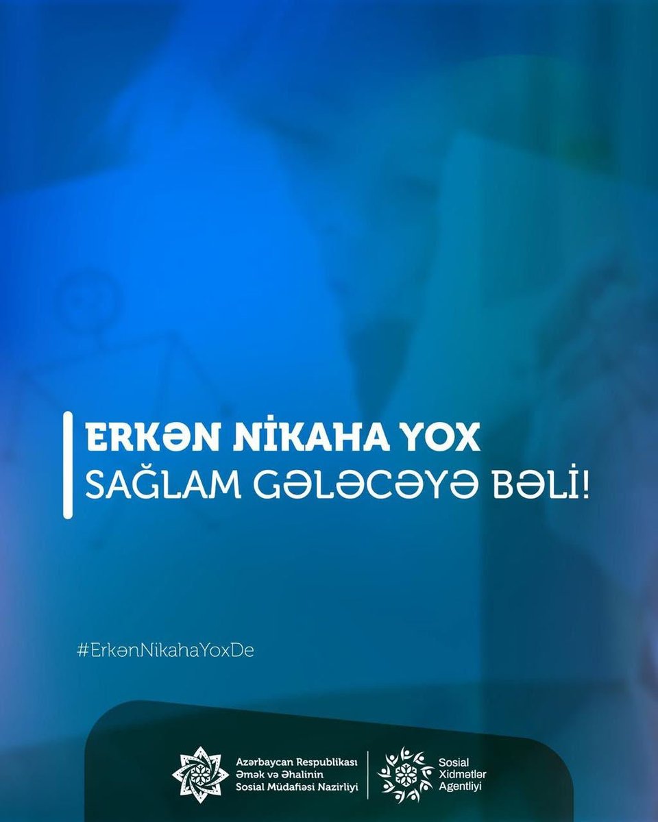GozRmin's tweet photo. ERKƏN NİKAHA YOX
SAĞLAM GƏLƏCƏYƏ BƏLİ!
#ErkənNikahaYoxDe https://t.co/mJUOW0DgmE